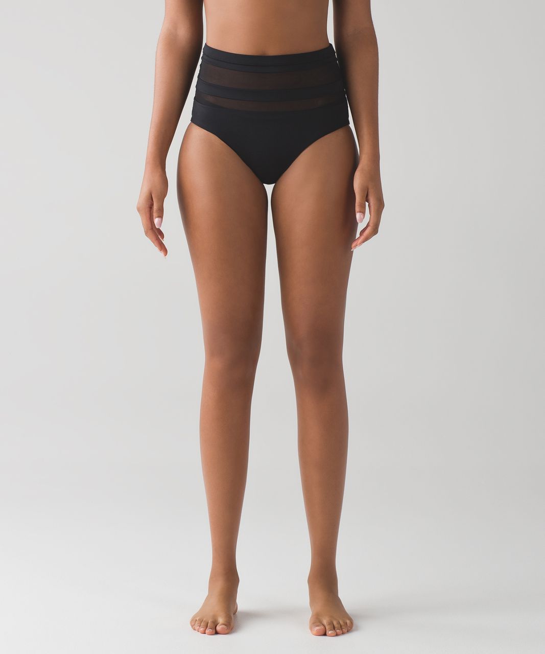 Lululemon Go With The Flow High Waist - Black / Cerulean Blue