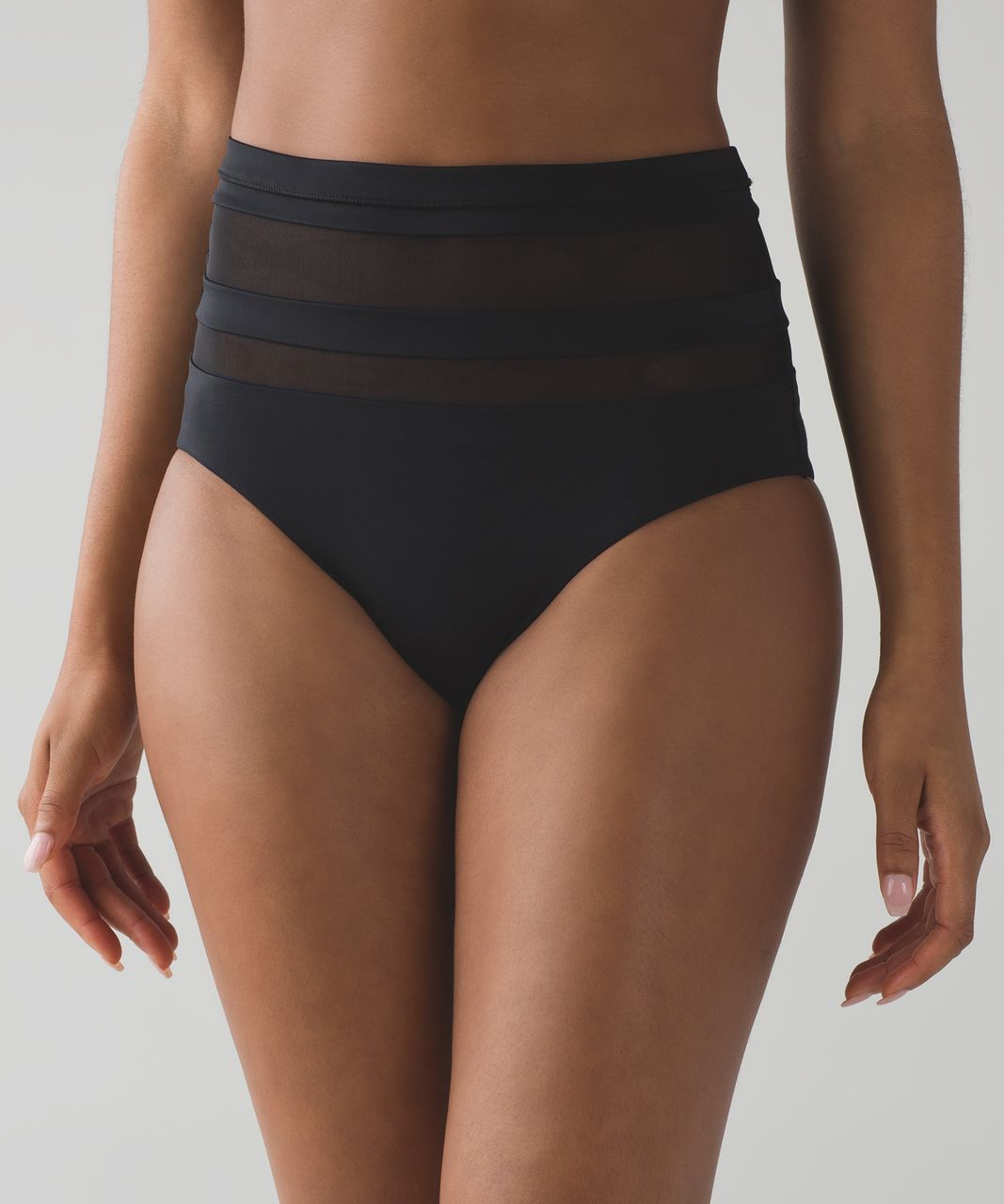 Lululemon Go With The Flow High Waist - Black / Cerulean Blue