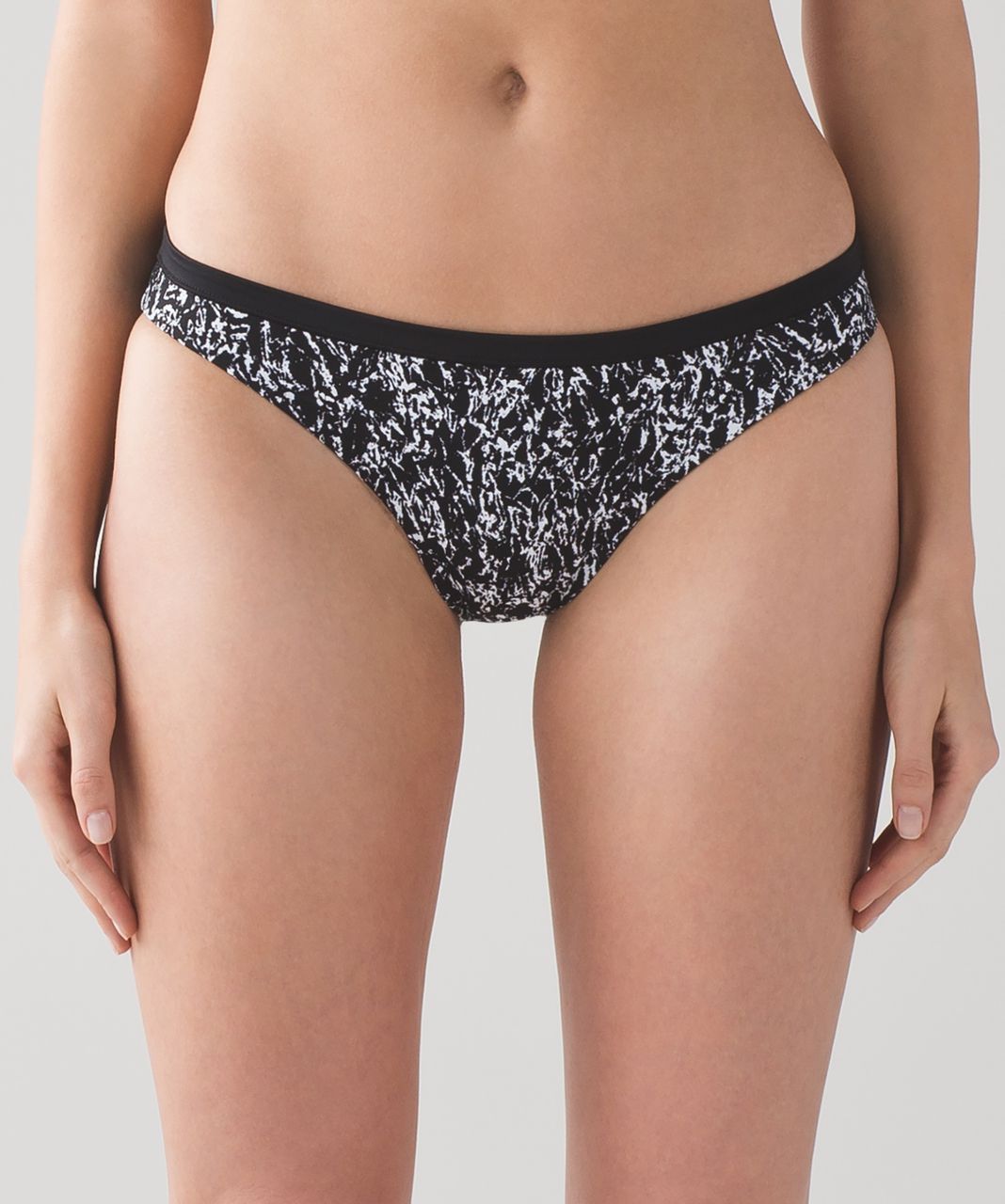 Lululemon Suns Out Bikini - Iced Wave White Black / Black / Ice Breaker White Black