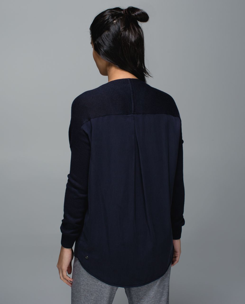 Lululemon Cardi In The Front - Heathered Naval Blue / Naval Blue