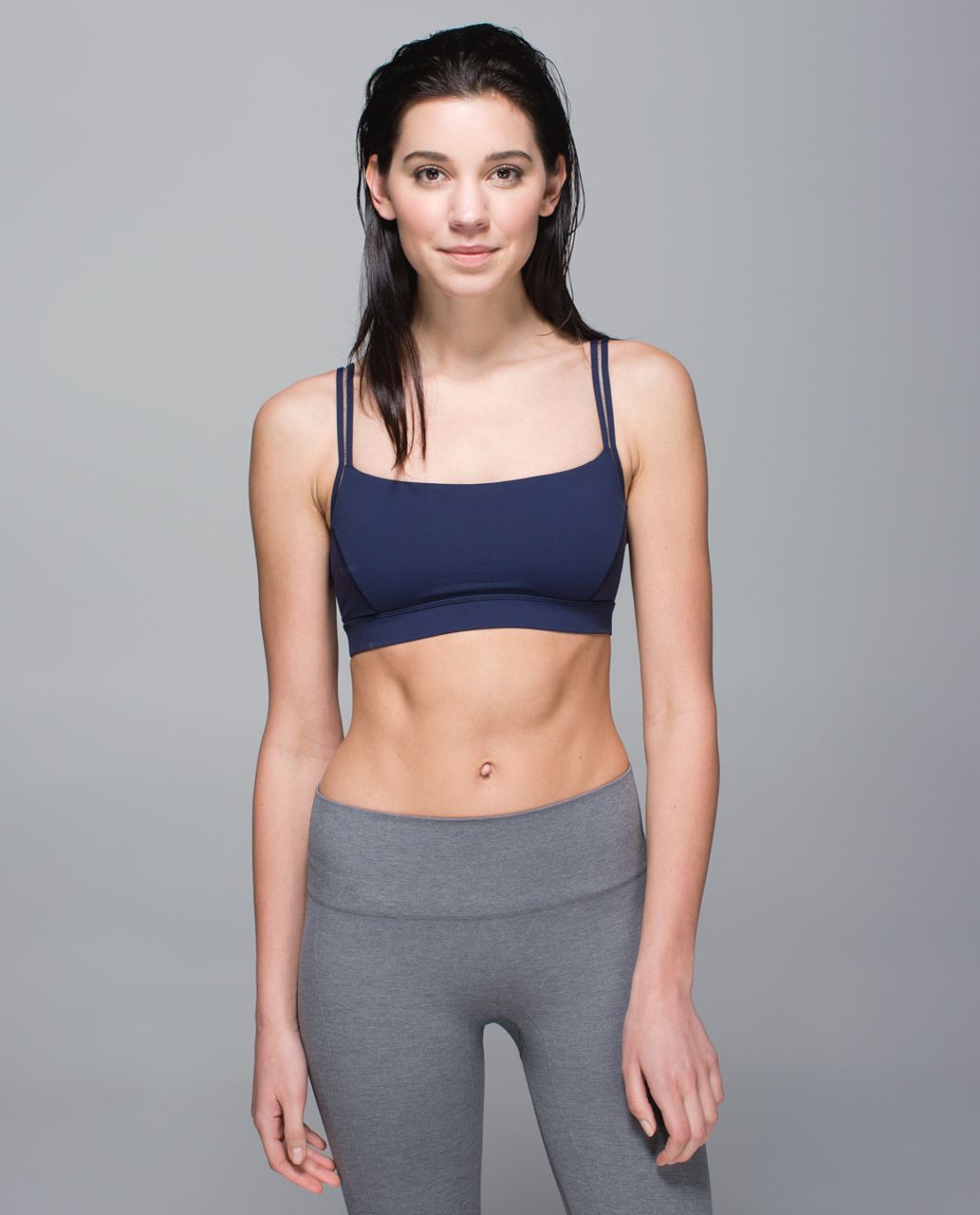 NWT LULULEMON Straight Up Bra Sapphire Blue Yoga Size 6 B/C cup