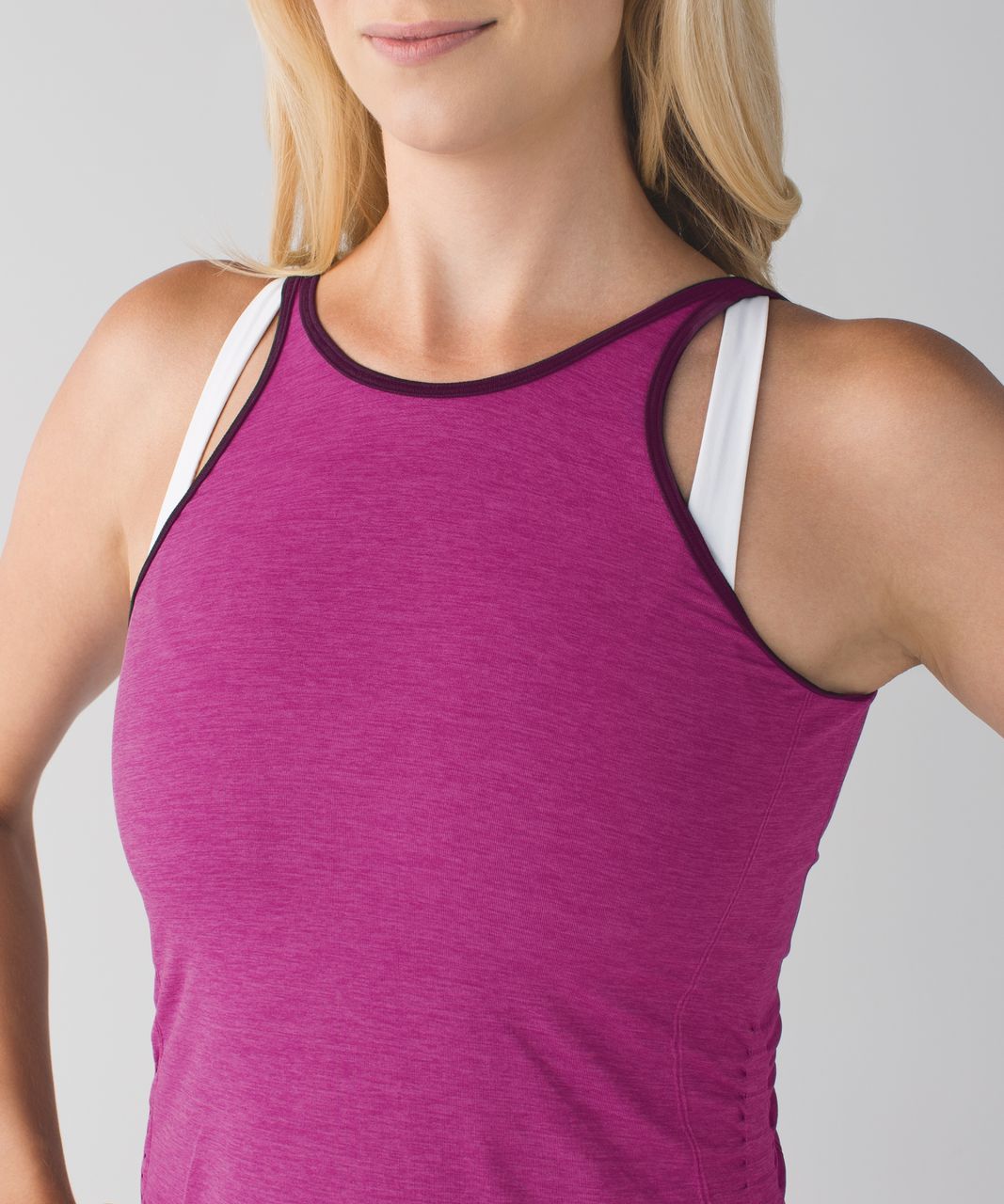 Lululemon In The Flow Tank - Heathered Regal Plum