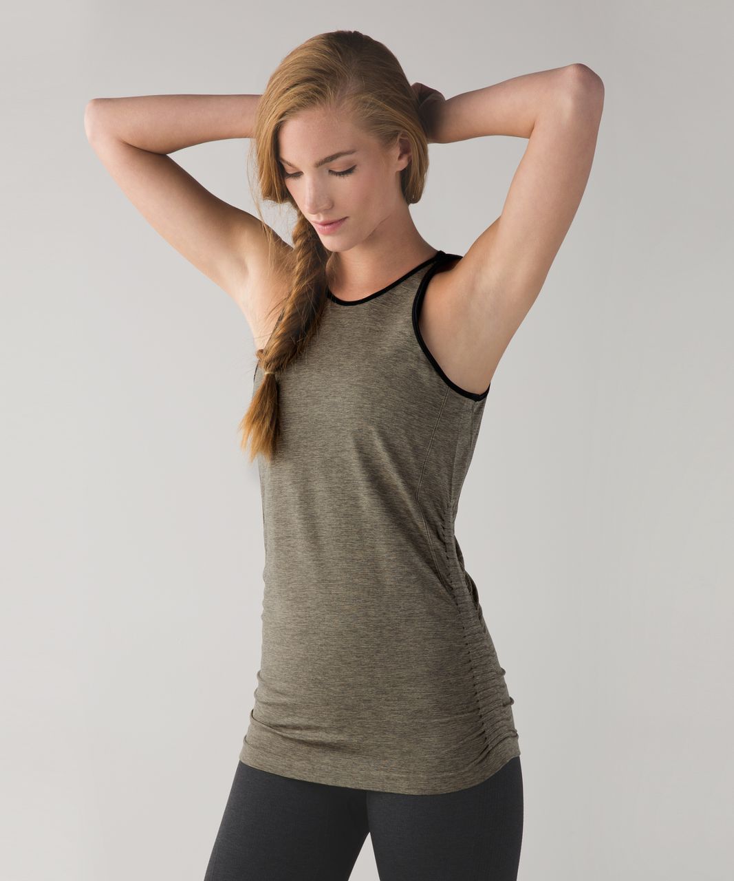 The Flow Tank - Heathered Fatigue Green 