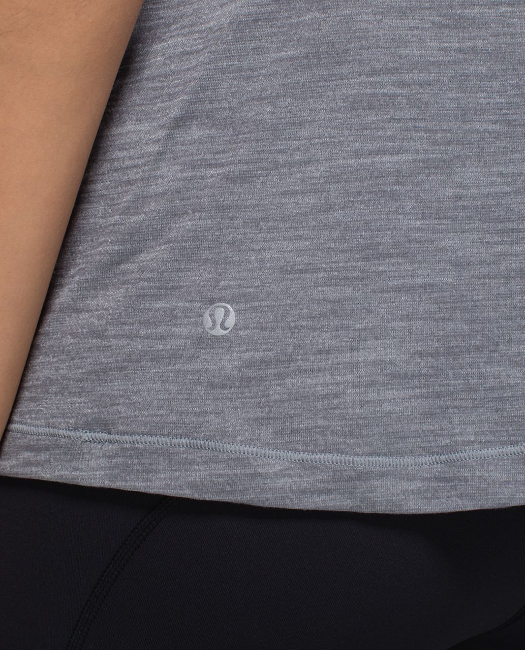 Lululemon Run For Gold Tank - Heathered Slate / Regal Plum