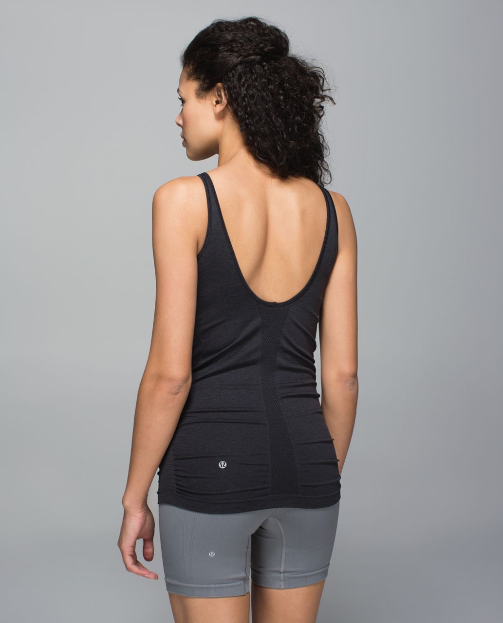 Lululemon In The Flow Tank - Heathered Black