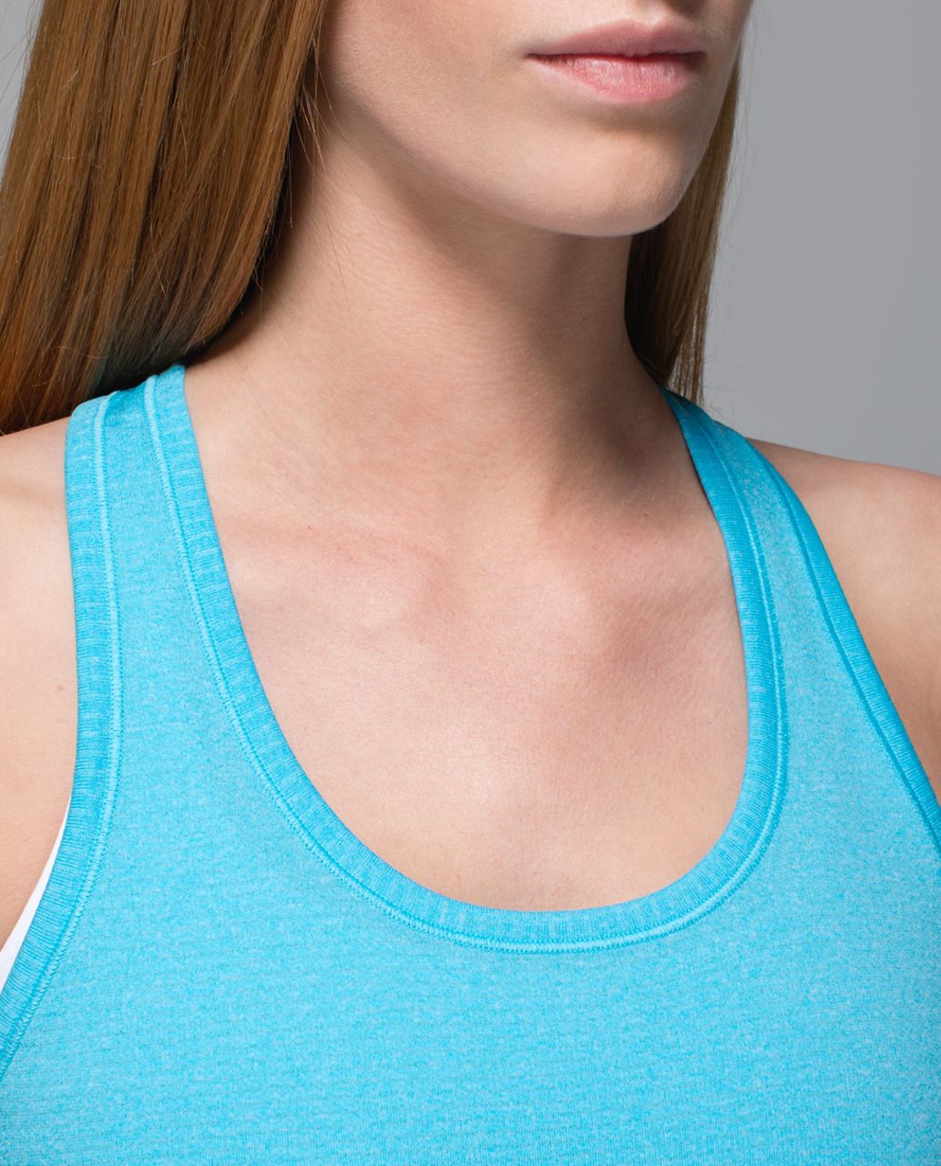 Lululemon Run:  Swiftly Tech Racerback - Heathered Fresco Blue