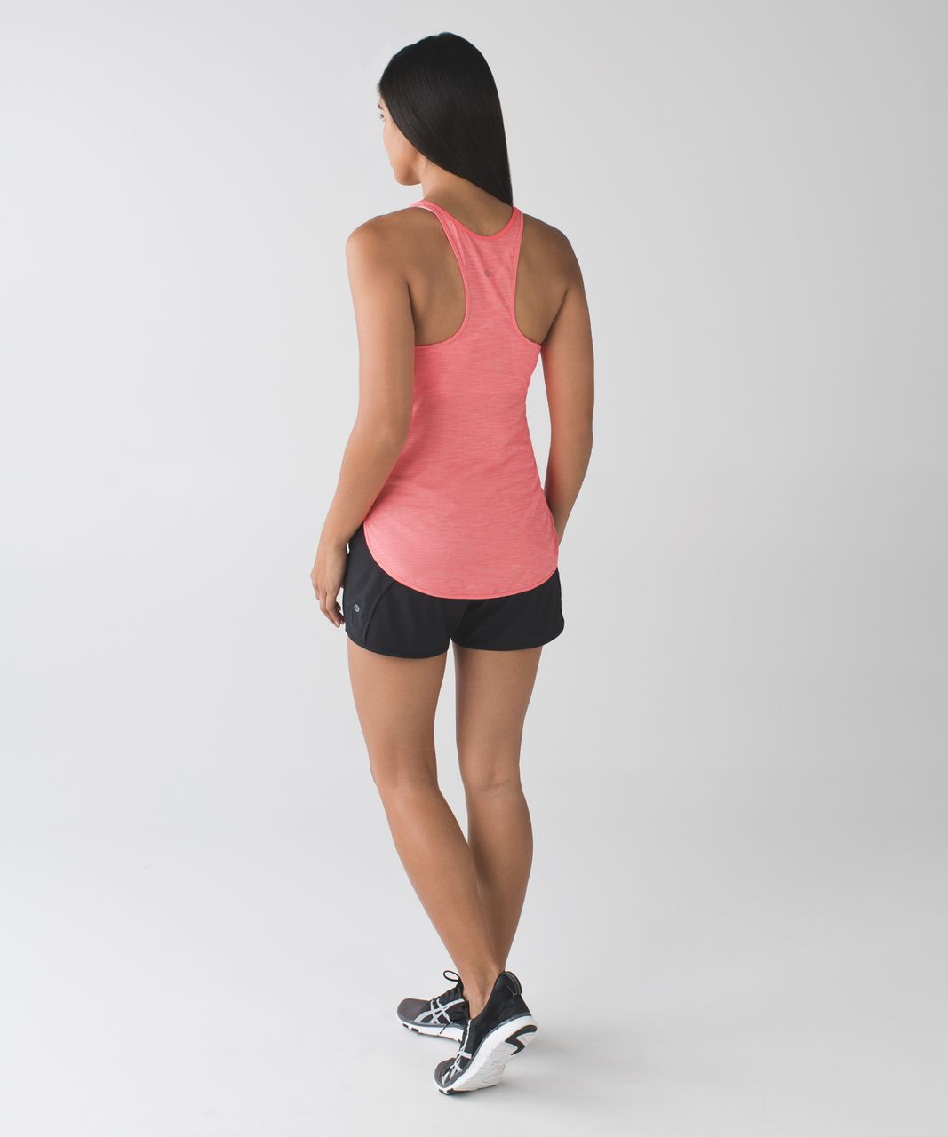 Lululemon What The Sport Singlet - Heathered Electric Coral