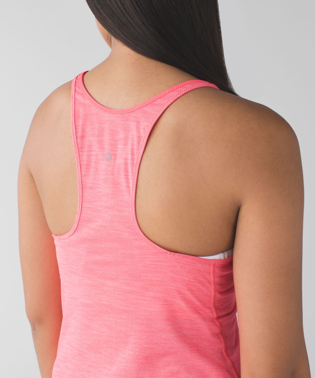 Lululemon What The Sport Singlet - Heathered Electric Coral