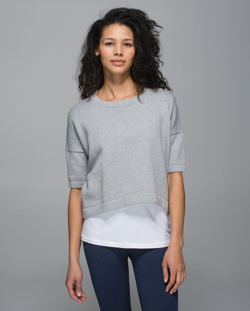 Lululemon Bhakti Reality Short Sleeve - Heathered Medium Grey