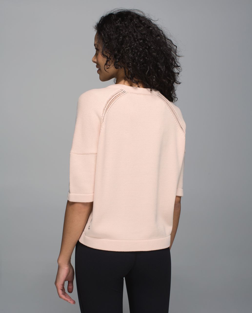 Lululemon Bhakti Reality Short Sleeve - Butter Pink / Heathered Angel Wing