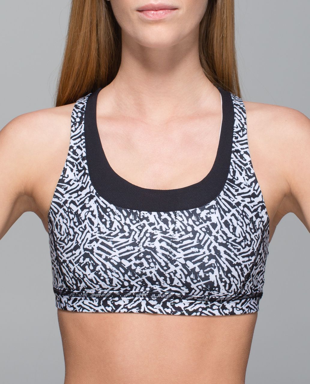 NEW LULULEMON Run Stuff Your Bra 4 Floral Sport White Multi Pistachio