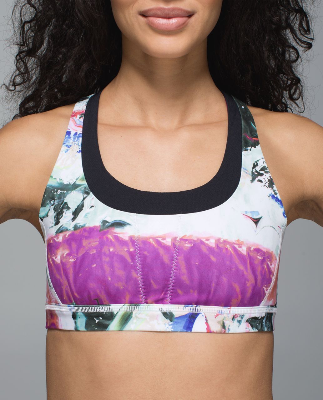 Lululemon Run: Stuff Your Bra II - Pigment Wave Multi / Black - lulu  fanatics