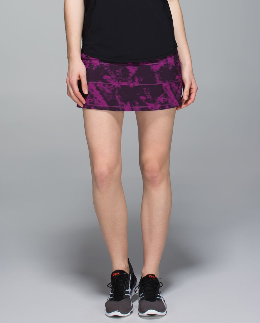 Lululemon Pace Rival Skirt II *4-way Stretch (Regular) - Breezie Regal Plum Black / Black