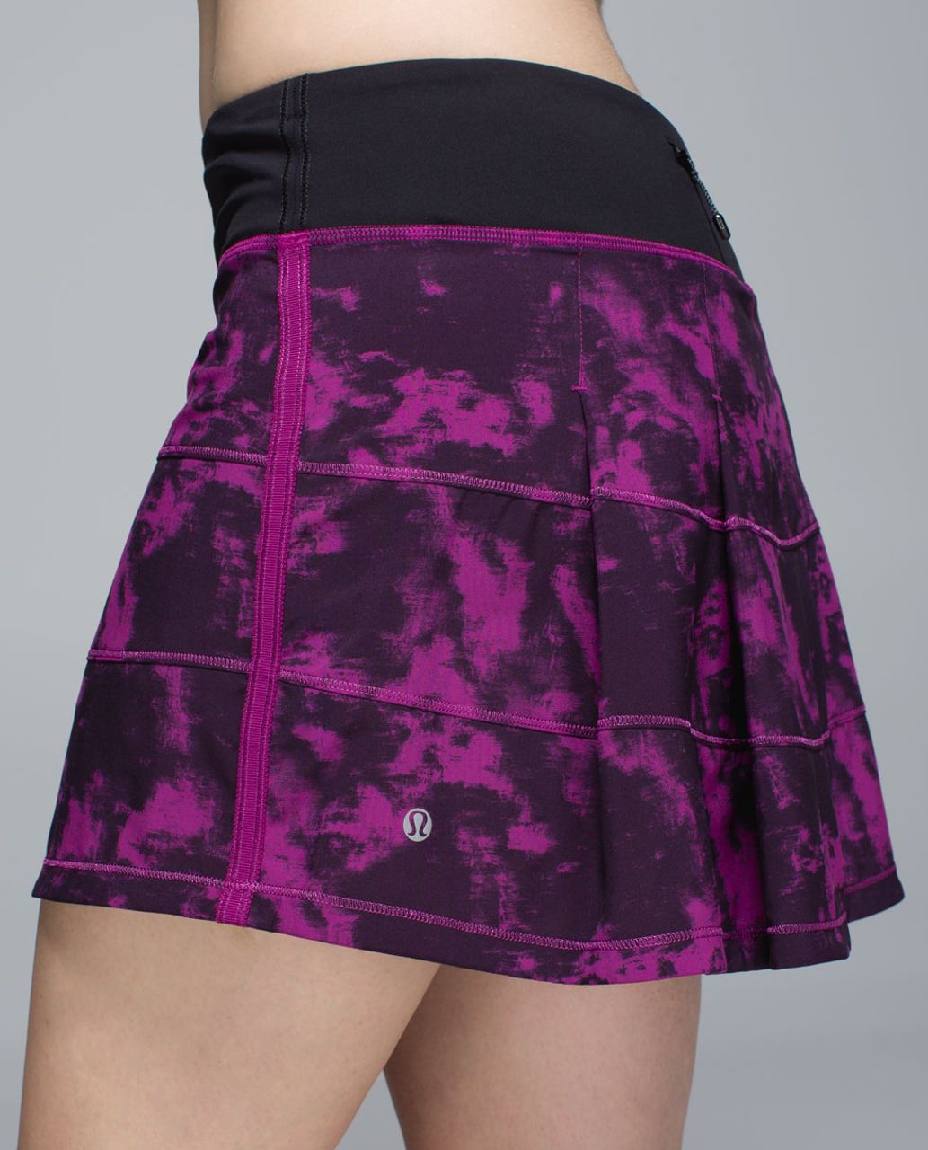 Lululemon Pace Rival Skirt II *4-way Stretch (Tall) - Breezie Regal Plum Black / Black