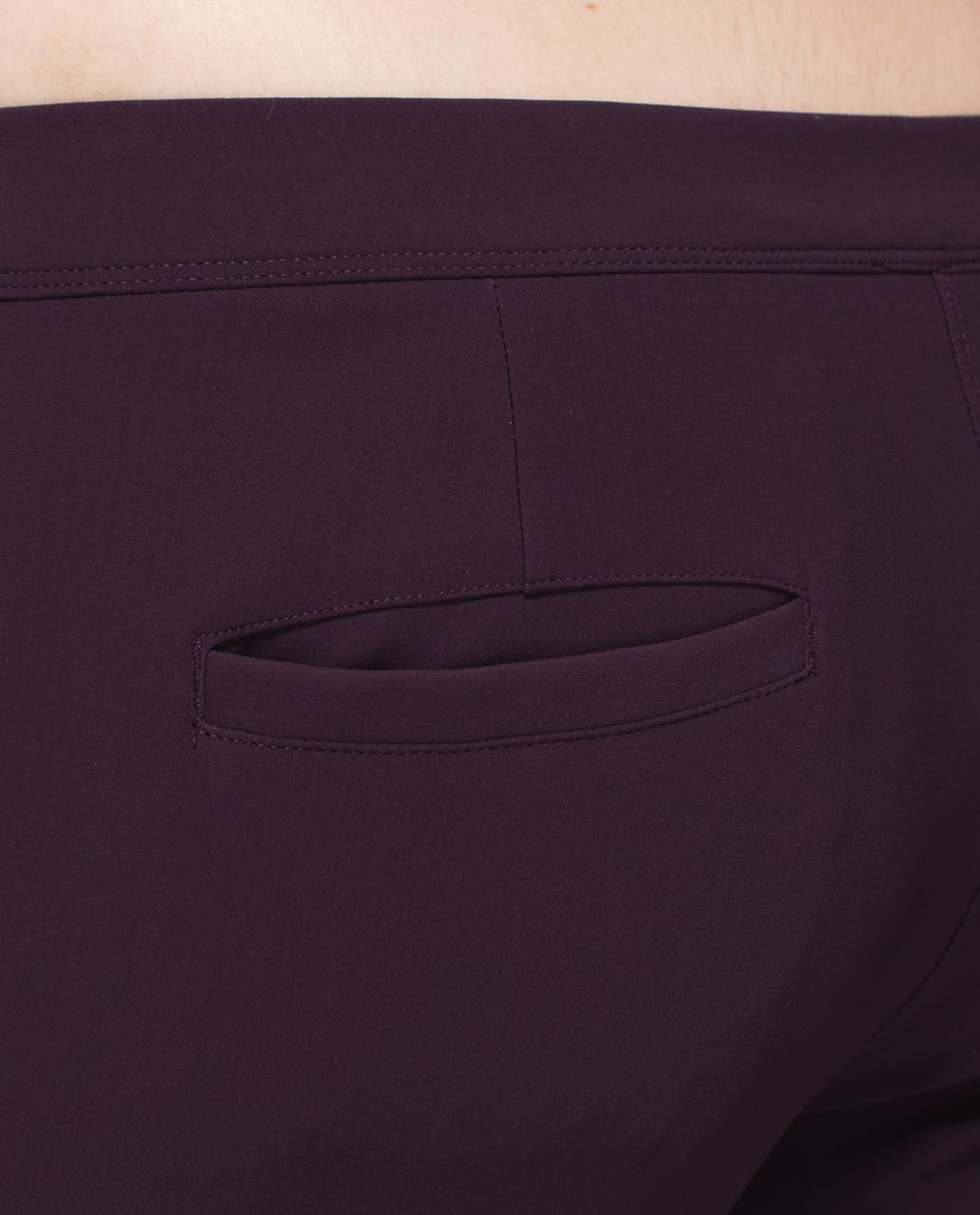 Lululemon Jet Crop *Slim Trouser - Black Cherry / Black