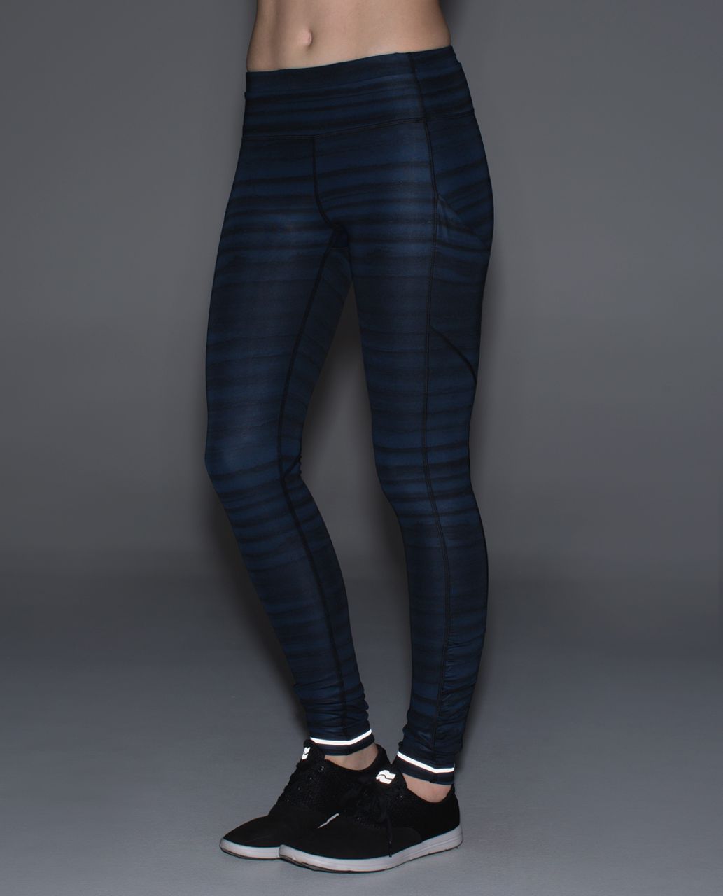 Lululemon Speed Tight II - Giant Herringbone Black Heathered Black