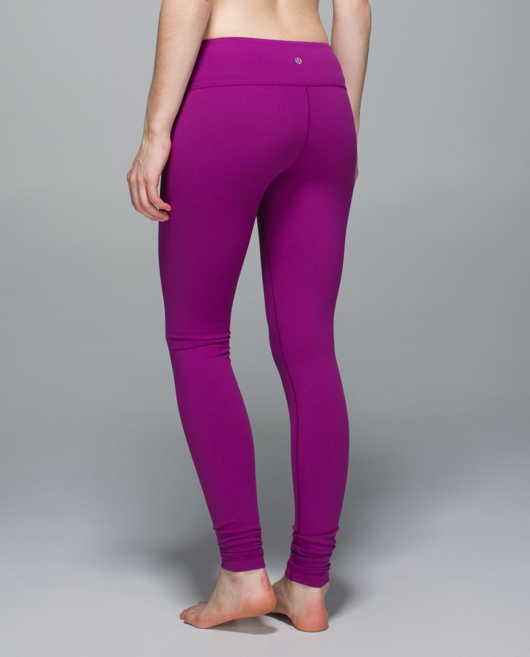 Lululemon Wunder Under Pant III (Reversible) - Black / Regal Plum