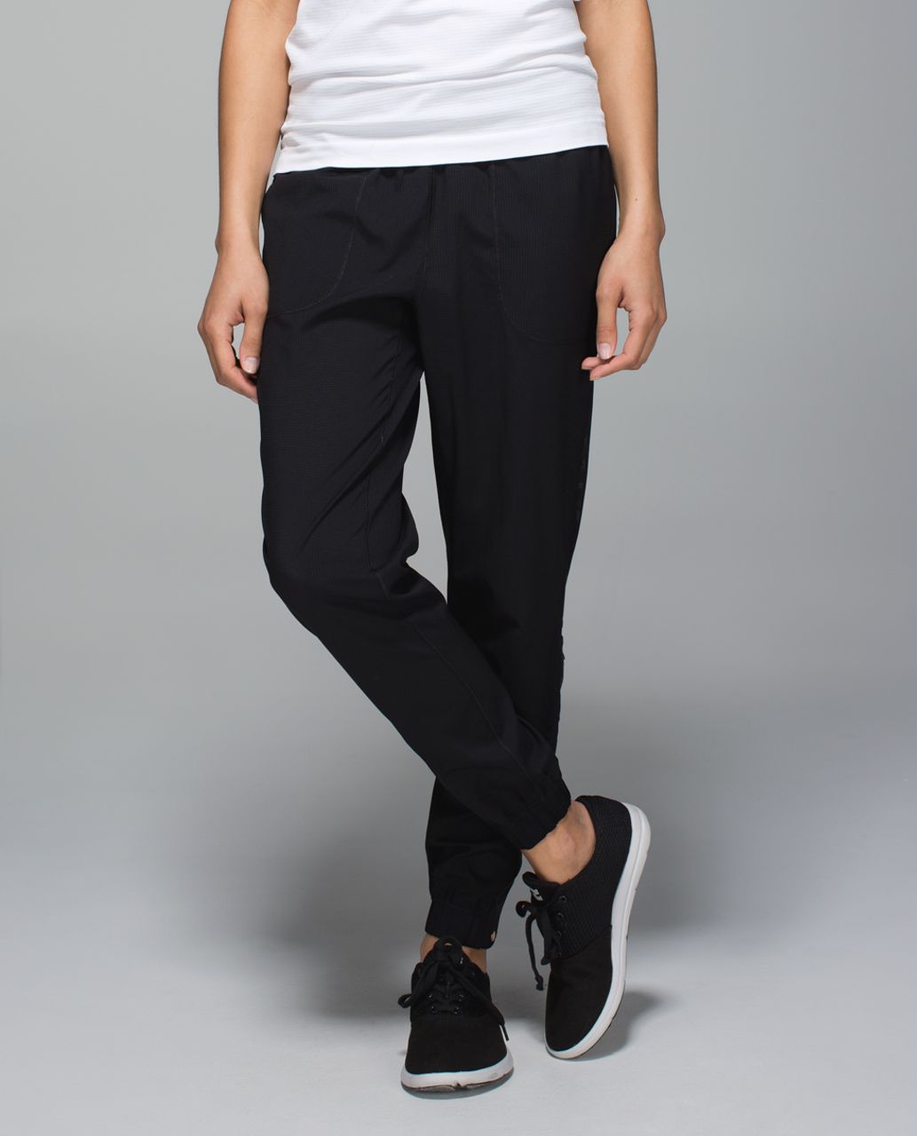 track pants with side snaps