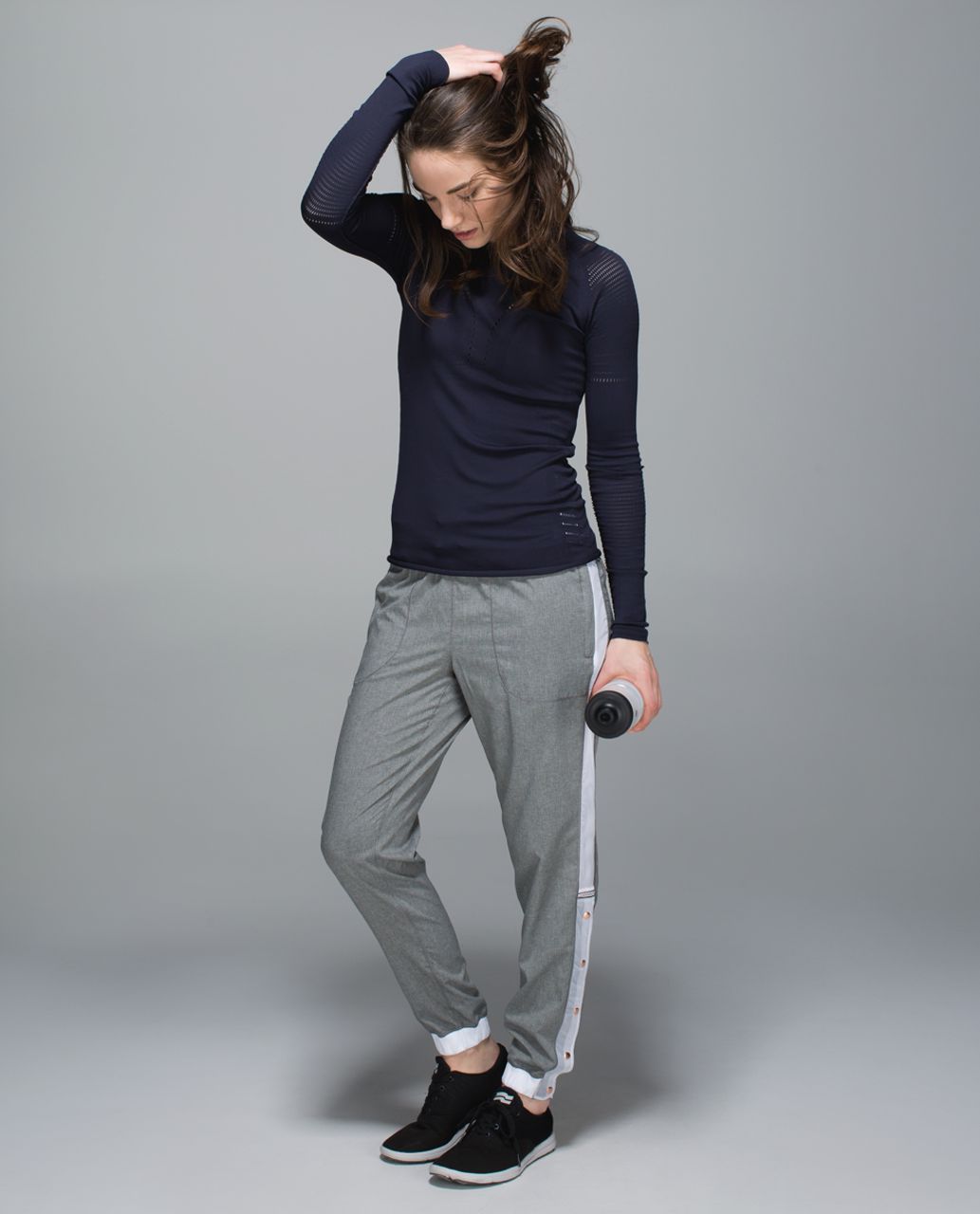 Lululemon Var-City Track Pant - Heathered Slate / White