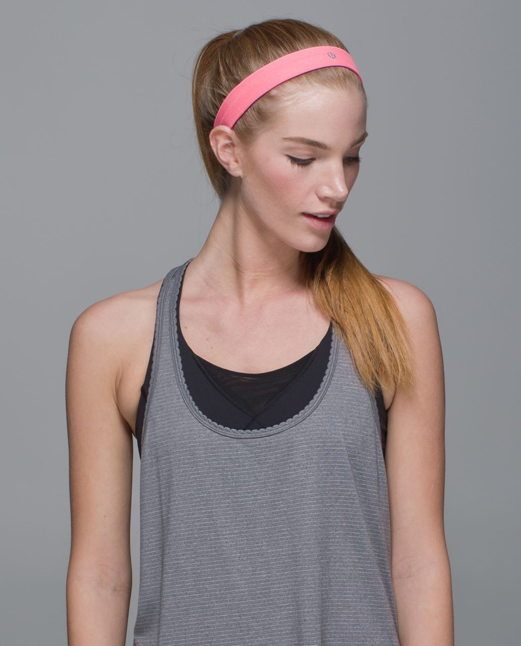 Lululemon Cardio Cross Trainer Headband - Heathered Neon Pink