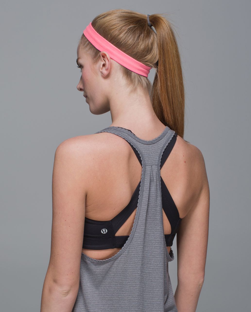 Lululemon Cardio Cross Trainer Headband - Heathered Neon Pink