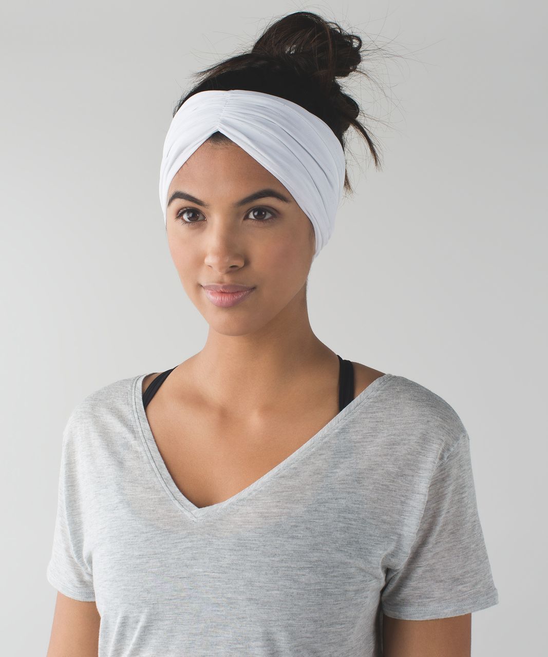 Lululemon Sweat To Sweet Headwrap - Mini Blushed Illusion White Multi / White