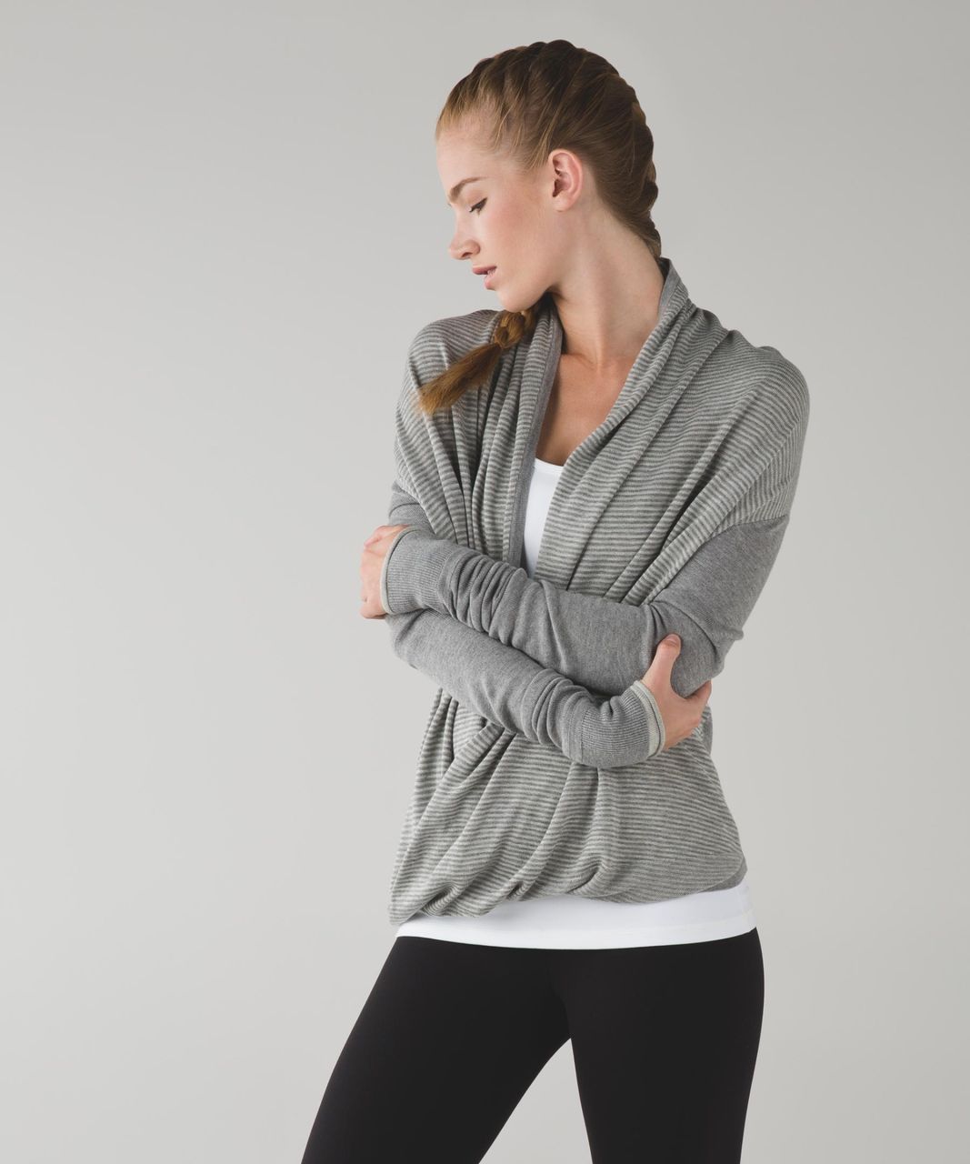 Lululemon Iconic Wrap - Heathered Medium Grey / Heathered Light Grey