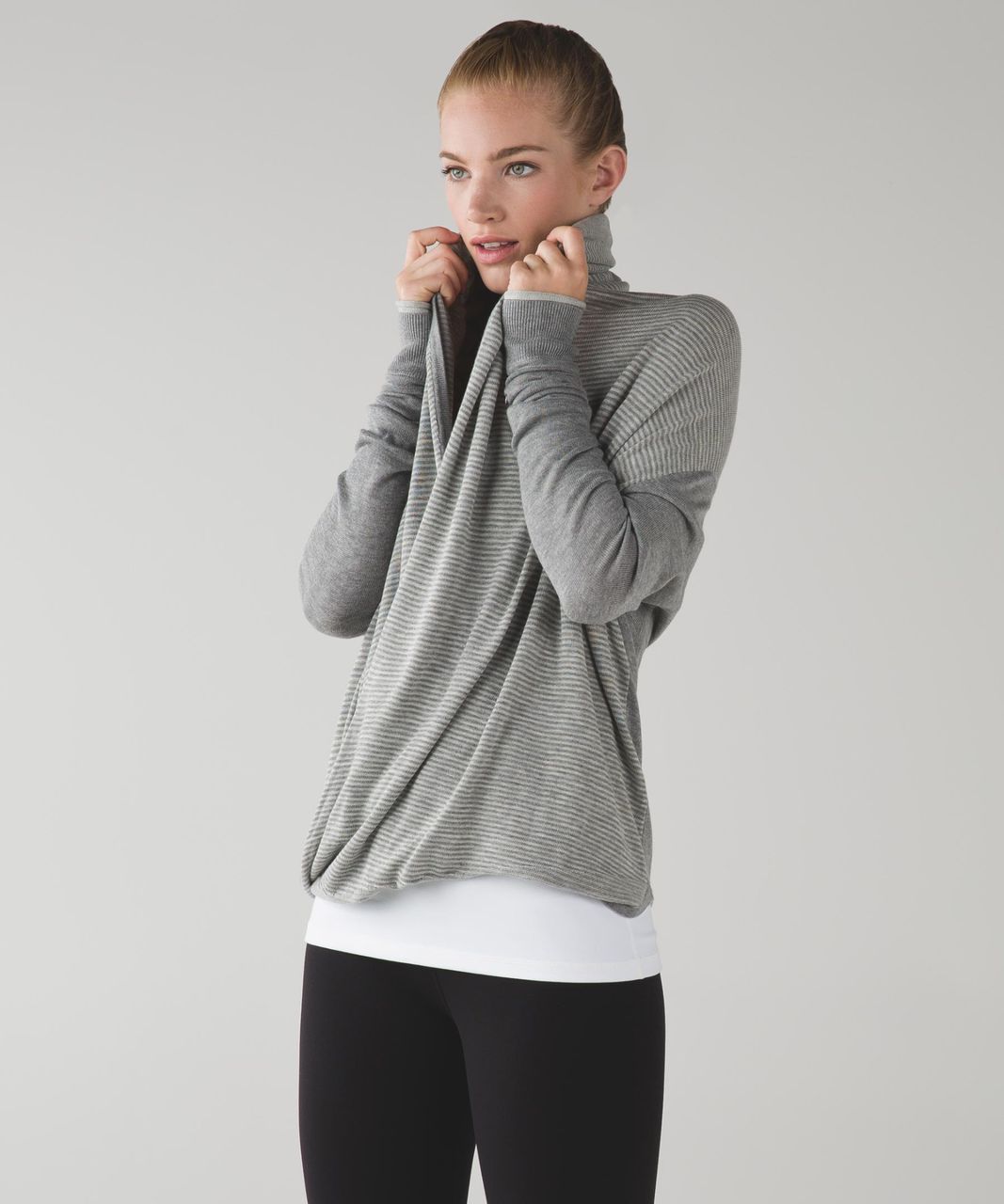 Lululemon Iconic Sweat Tight - Graphite Purple / Black - lulu fanatics