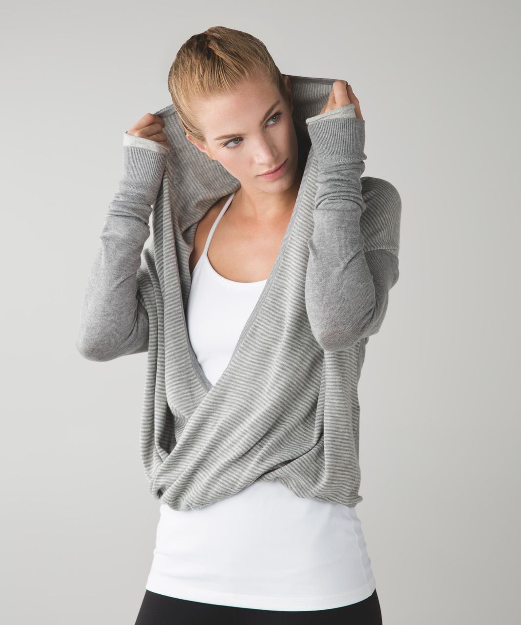 Lululemon Knit Blend Textured Pulllover - Heathered Desert Sun - lulu  fanatics