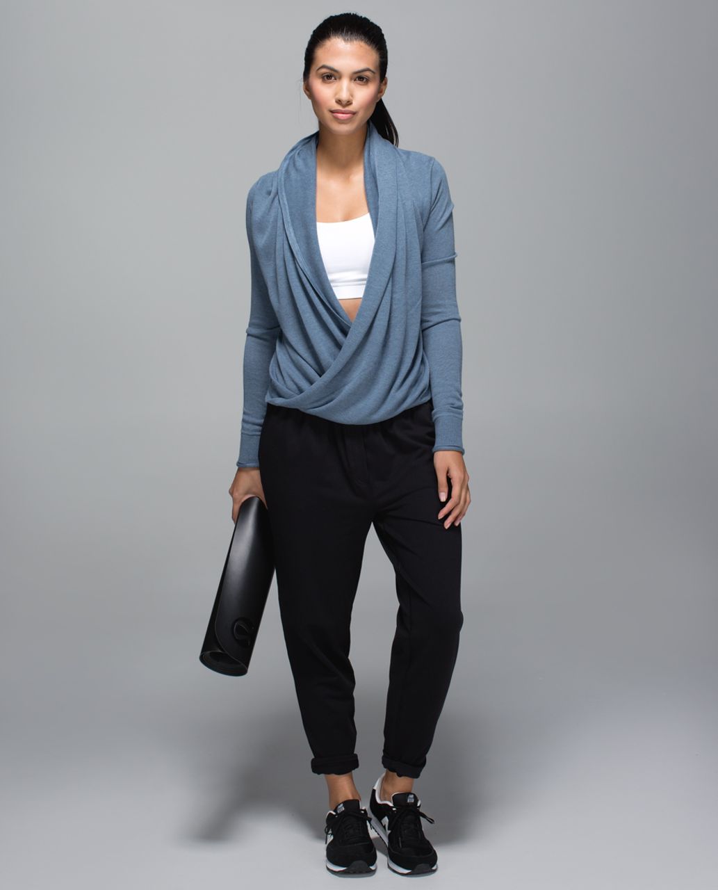 Lululemon Iconic Wrap - Heathered Blue Denim - lulu fanatics