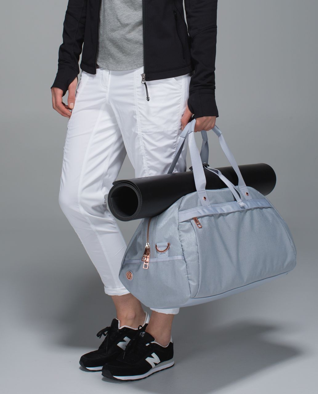 Lululemon All You Need Duffel - Silver Fox / White / Silver Fox