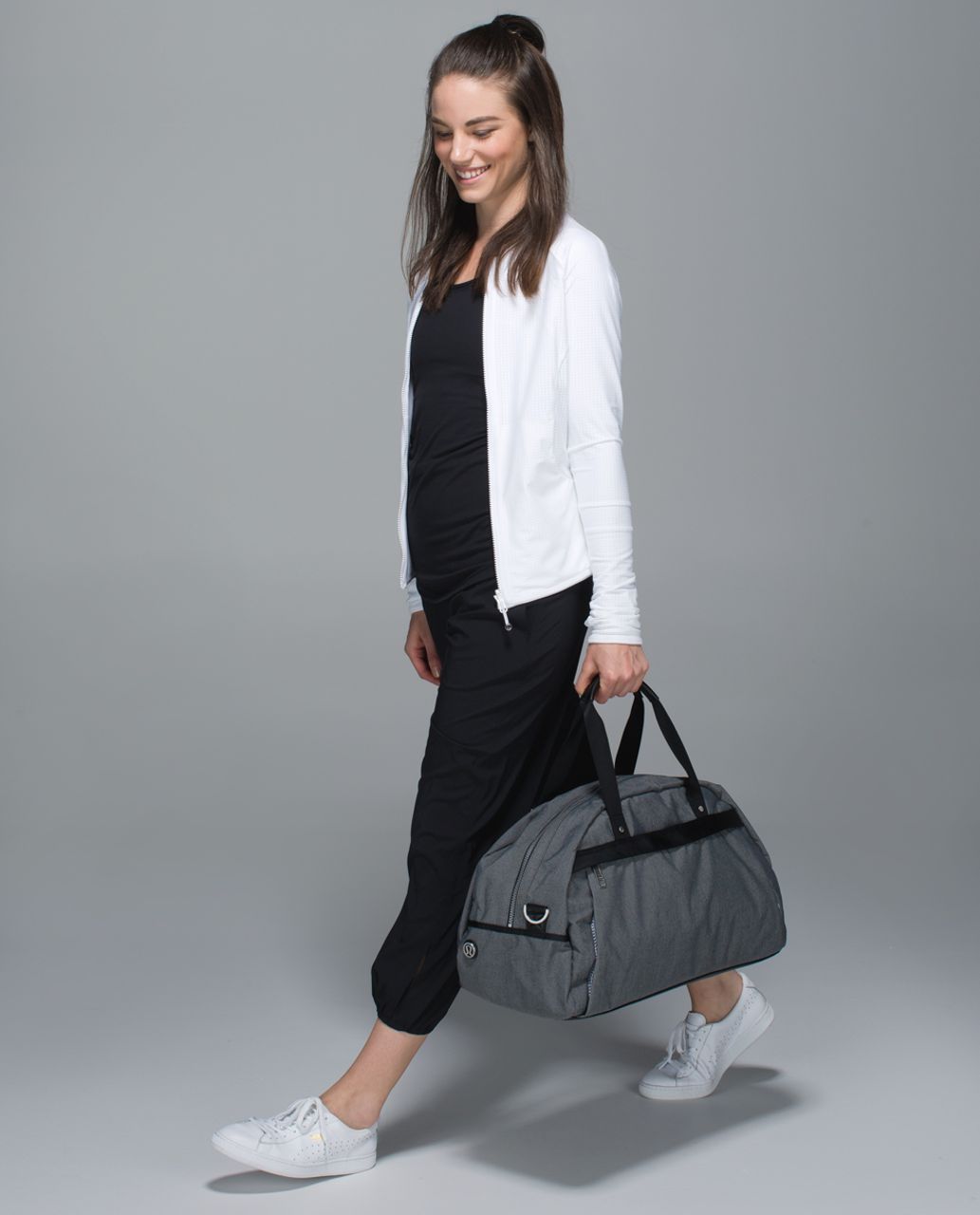 Lululemon All You Need Duffel - Black / White / Black