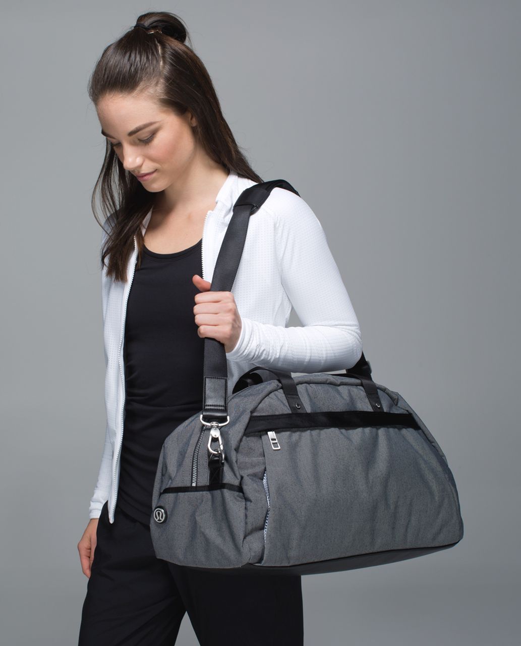 Lululemon All You Need Duffel - Black / White / Black