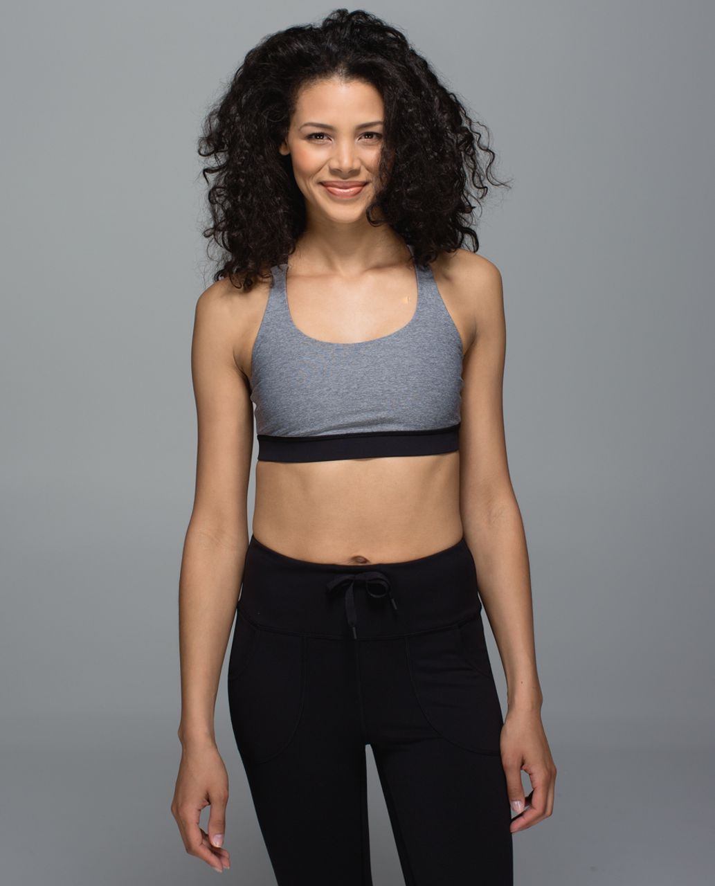 Lululemon Energy Bra - Heathered Slate / Black