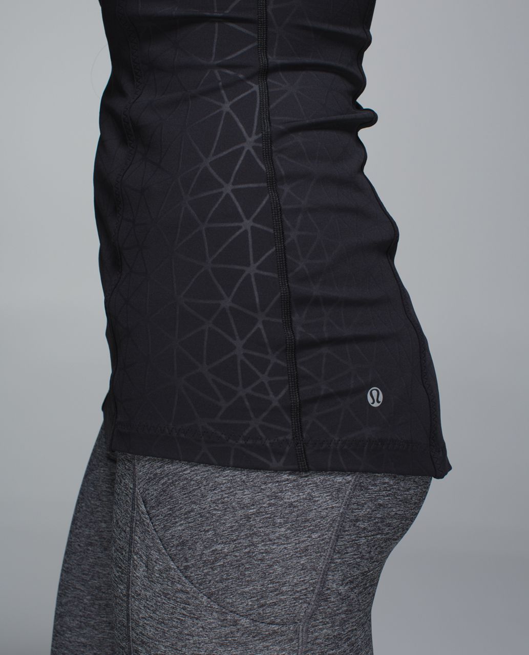 Lululemon Pedal Pace Tank - Dream Catcher Embossed Black / Black