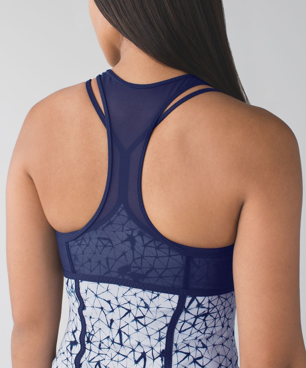 Lululemon Pedal Pace Tank - Star Crushed Silver Fox Deep Navy / Deep Navy