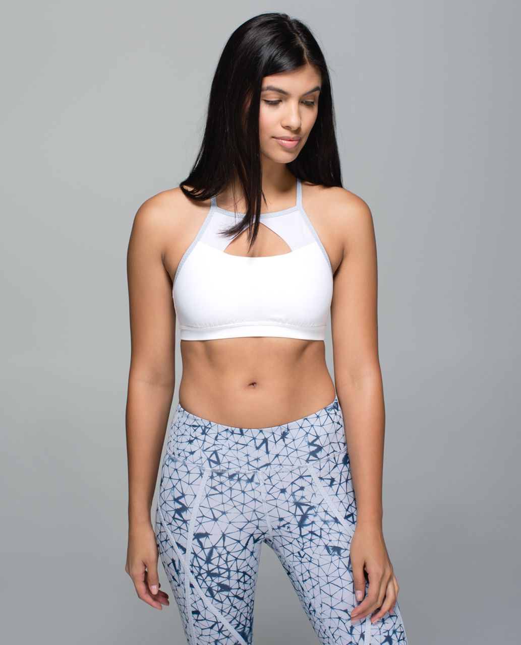 Lululemon Pedal Pace Bra - White / Silver Fox - lulu fanatics