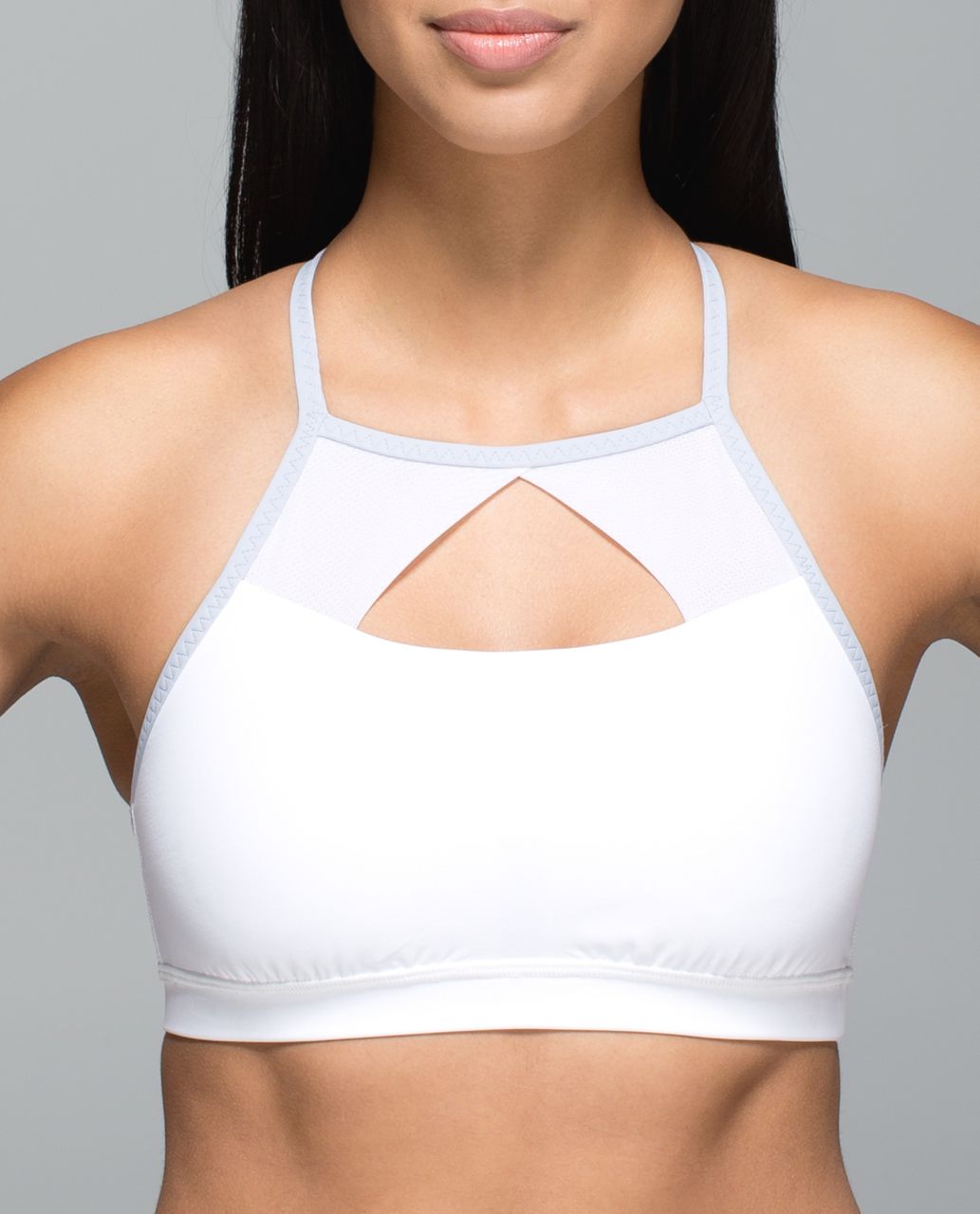 Lululemon Pedal Pace Bra - White / Silver Fox