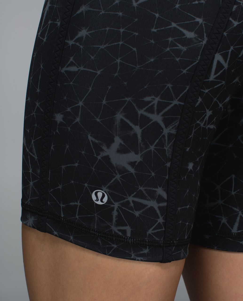 Lululemon Pedal Pace Short - Star Crushed Coal Black / Black