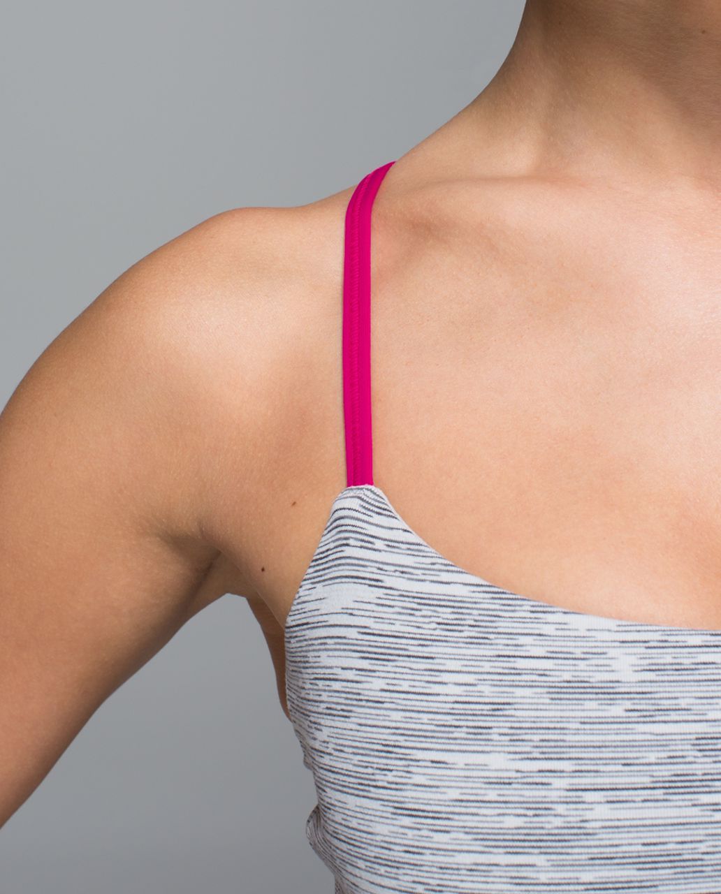 Lululemon Dancing Warrior Tank - Wee Are From Space Silver Spoon / Jewelled Magenta