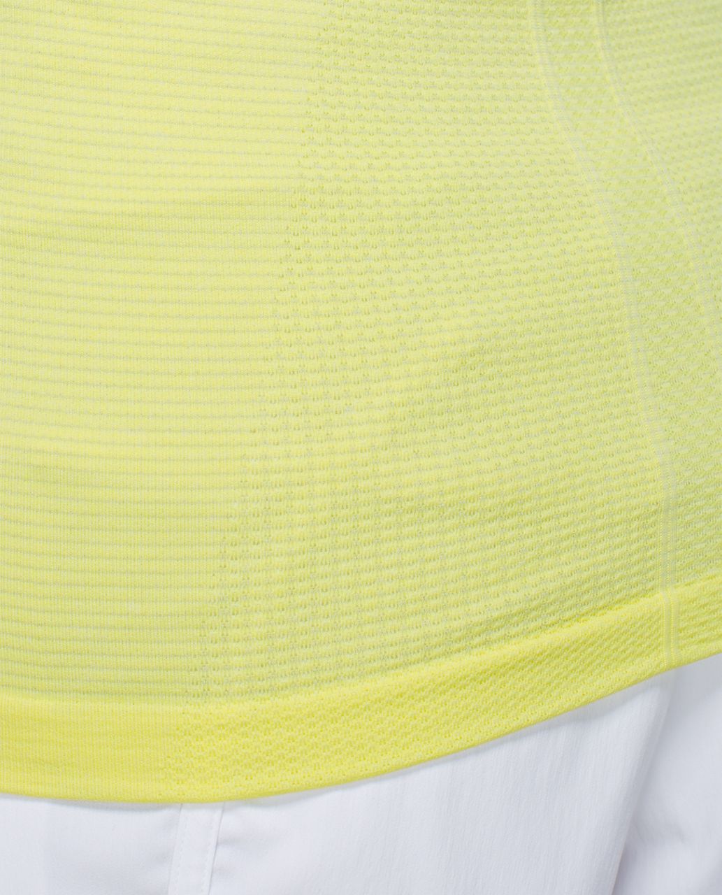 Lululemon Run:  Swiftly Tech Short Sleeve Scoop - Heathered Clarity Yellow