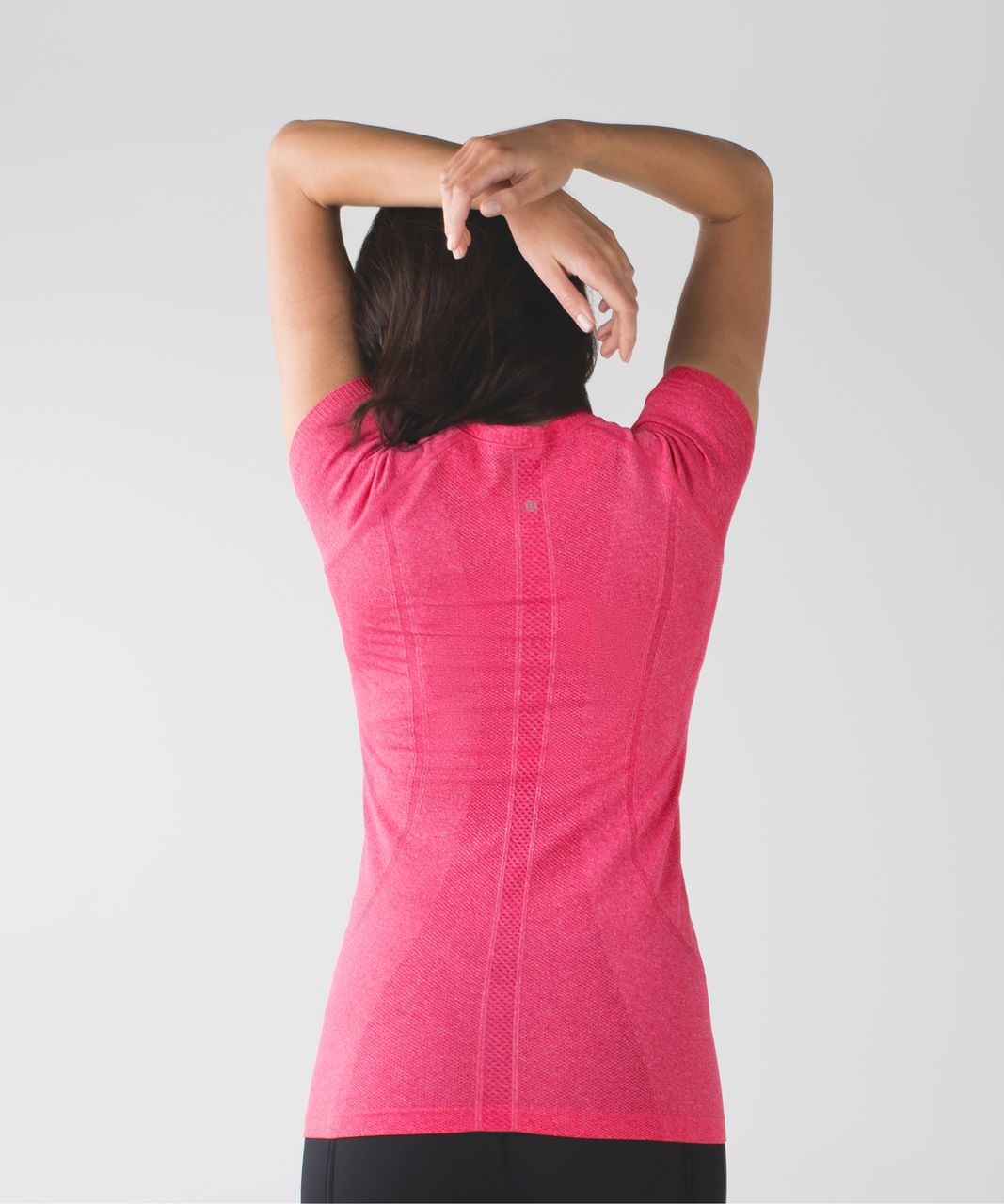 Lululemon Run:  Swiftly Tech Short Sleeve Scoop - Heathered Jewelled Magenta