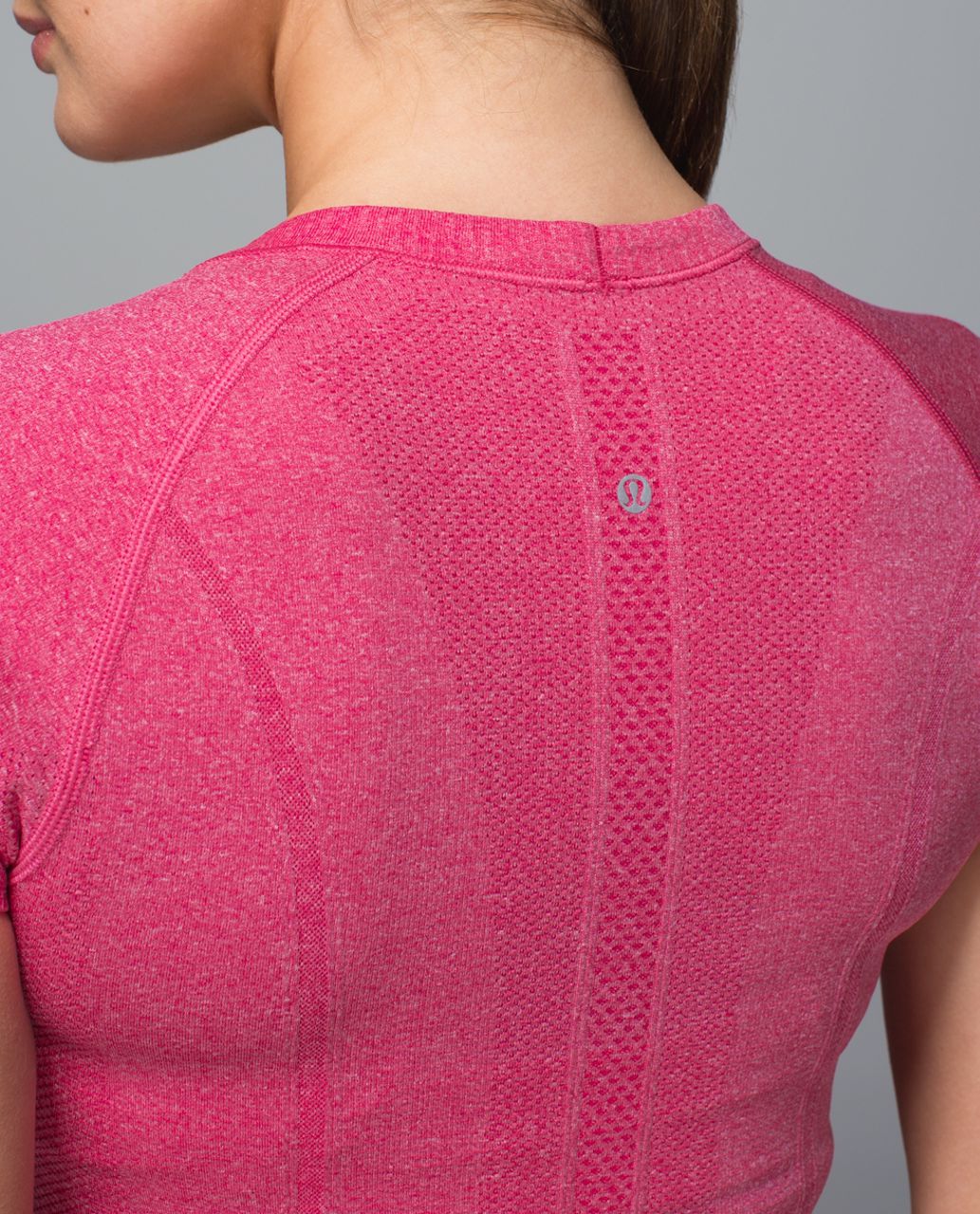 Lululemon Run:  Swiftly Tech Short Sleeve Scoop - Heathered Jewelled Magenta