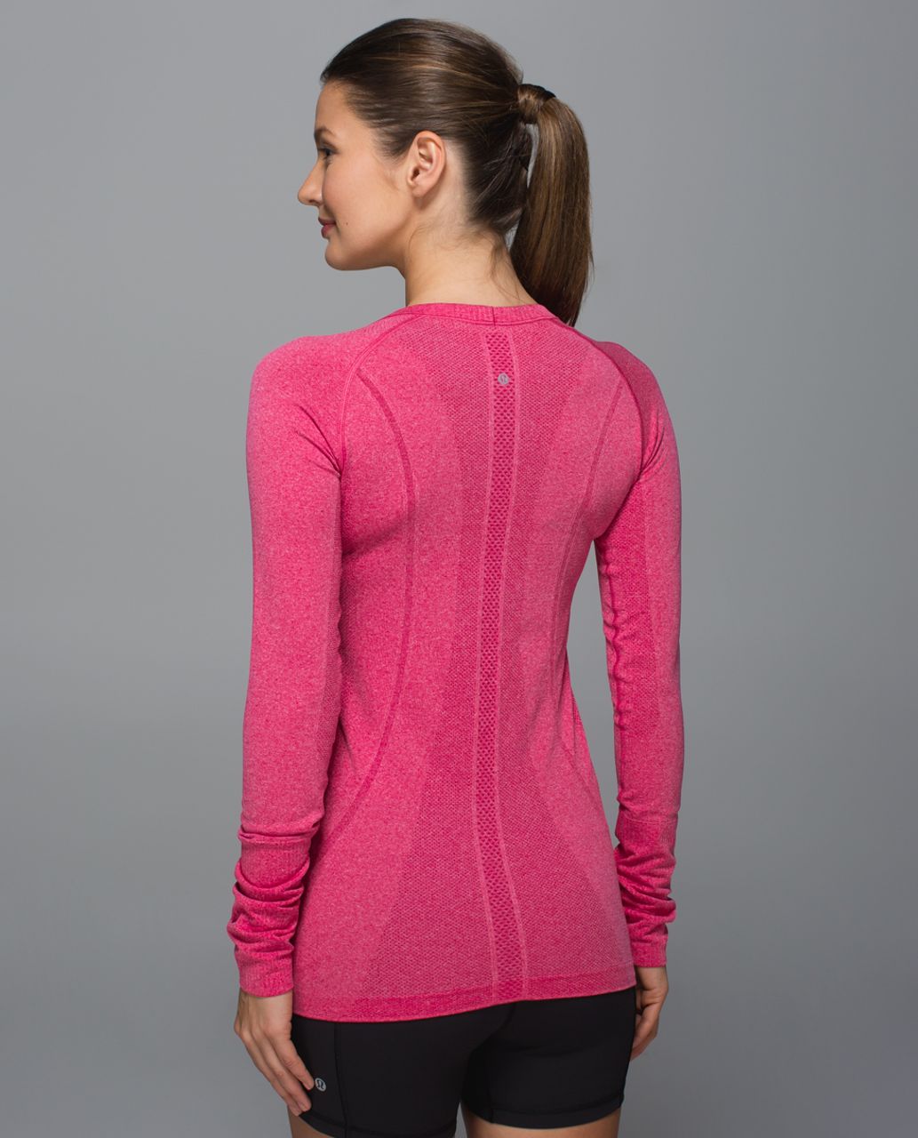 Lululemon Swiftly Tech Long Sleeve Crew - Heathered Jewelled Magenta