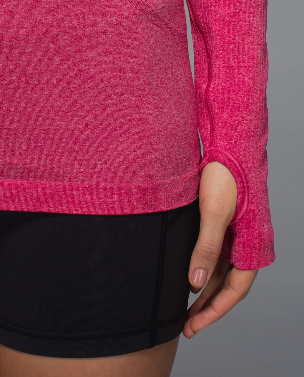 Lululemon Swiftly Tech Long Sleeve Crew - Heathered Jewelled Magenta