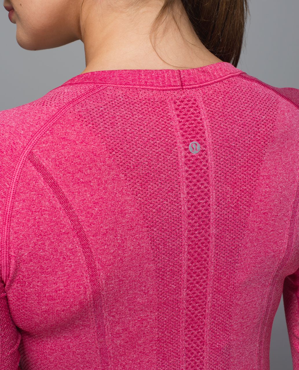 Lululemon Swiftly Tech Long Sleeve Crew - Heathered Jewelled Magenta