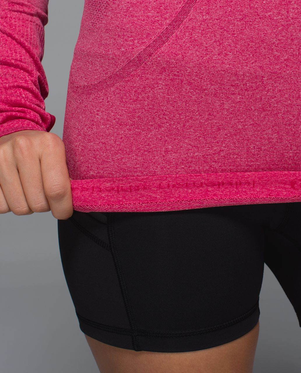 Lululemon Swiftly Tech Long Sleeve Crew - Heathered Jewelled Magenta