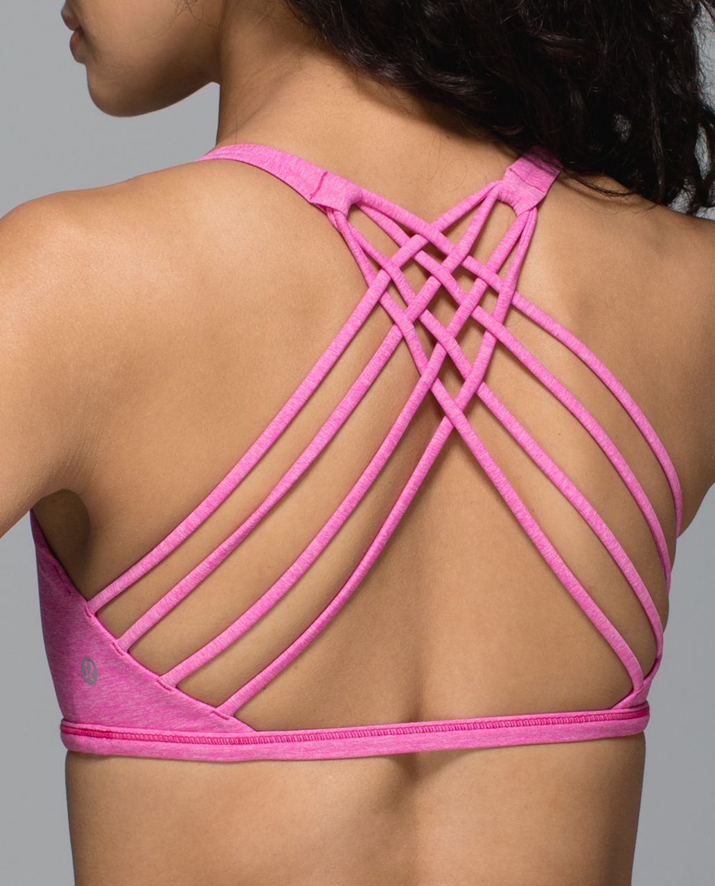 Lululemon Free To Be Bra (Wild) - Heathered Jewelled Magenta - lulu fanatics