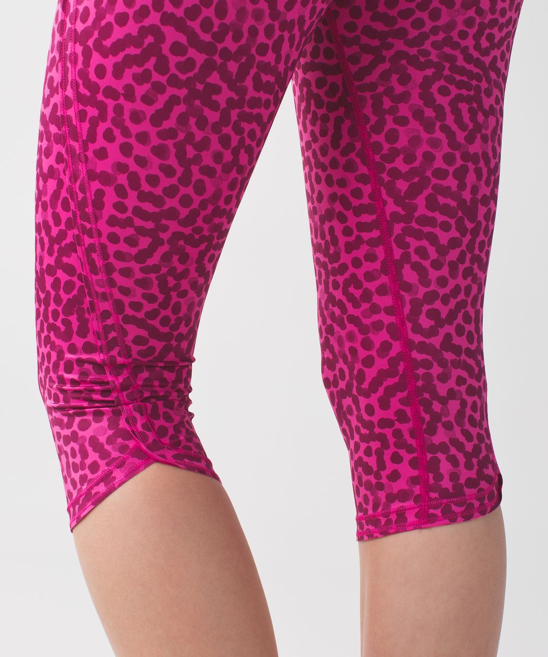 Lululemon Run:  Top Speed Crop - Ace Spot Jewelled Magenta Dashing Purple / Dashing Purple