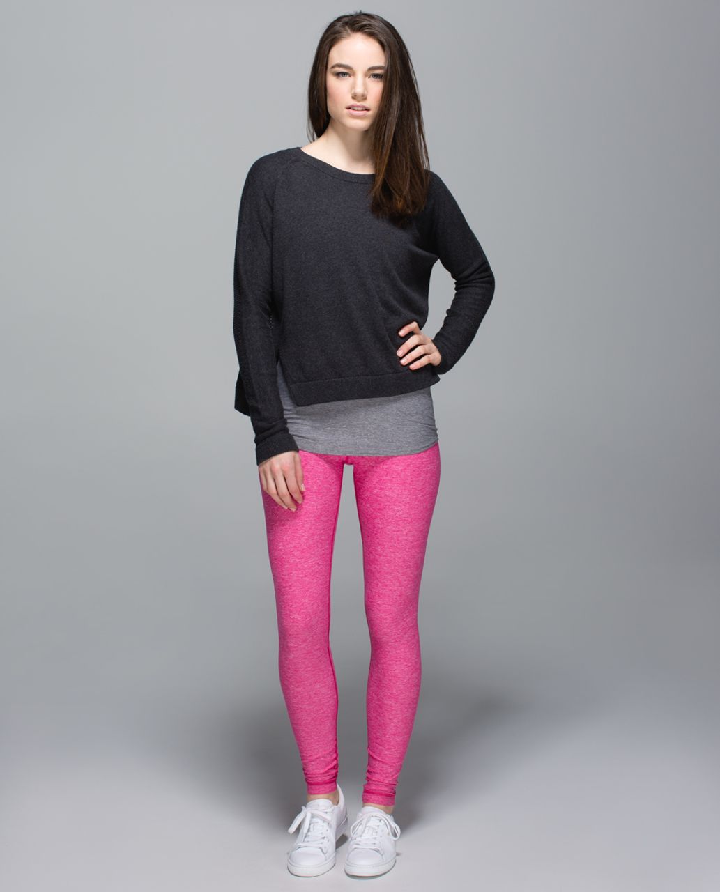 Lululemon Wunder Under Pant - Heathered Jewelled Magenta